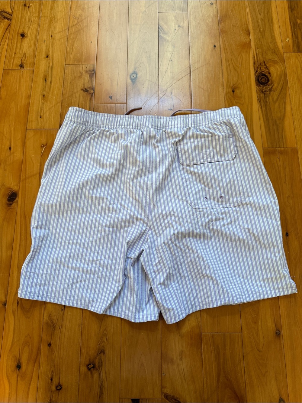 Vineyard Vines Blue and White Seersucker Swim Trunks - Picture 2 of 2
